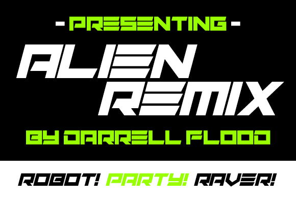 Alien Remix Font: A Futuristic Typeface for Bold Branding