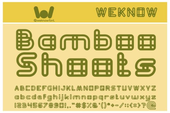 Bamboo Shoots: A Fresh Display Font for Modern Branding Projects