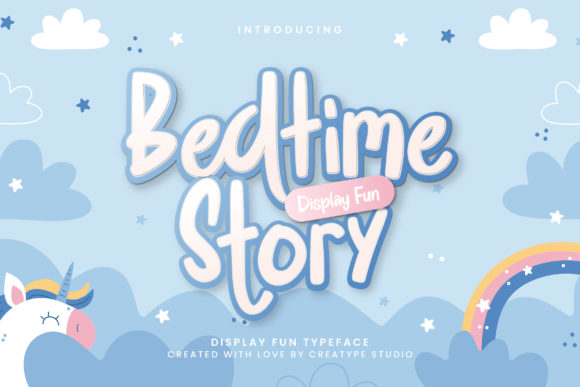 Bedtime Story: A Sweet Display Font for Handmade Labels, Invitations & More