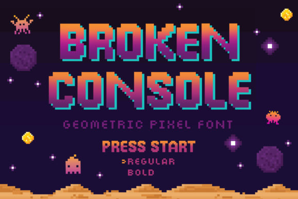Broken Console: A Futuristic Display Font for Web Design