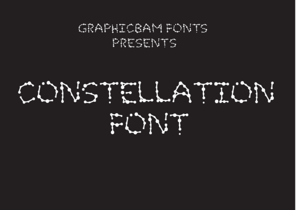 Constellation Font: Sparkling Typography for Handmade Labels, Invitations & More