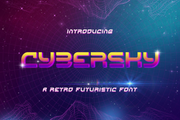 Cybersky: A Futuristic Display Font for Bold Web Design