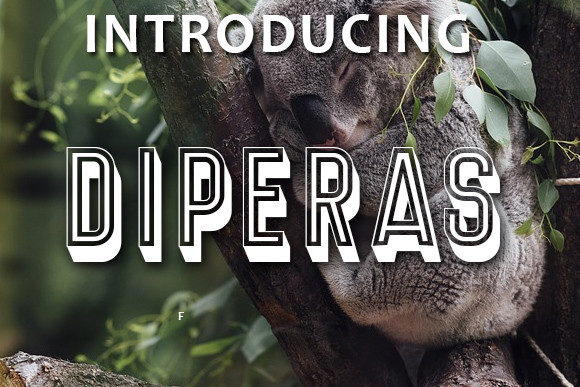 Diperas: A 3D Display Font That Elevates Campaign Visuals