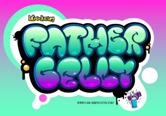 Father Belly: A Cheerful Display Font for Editorial Charm