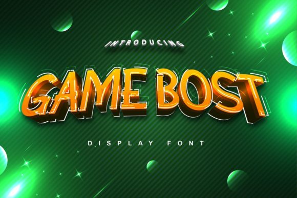 Game Bost: A Friendly Display Font for Crafters & Small Product Makers