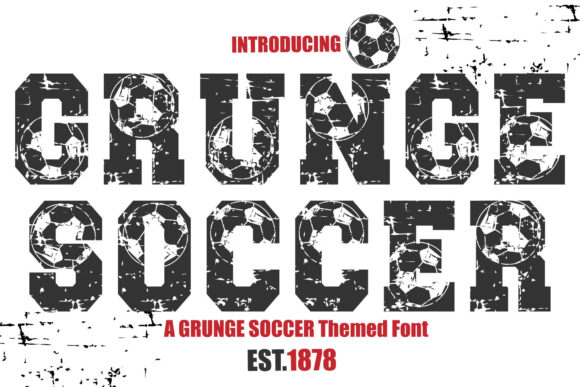 Grunge Soccer: A Bold Display Font for Edgy Visuals