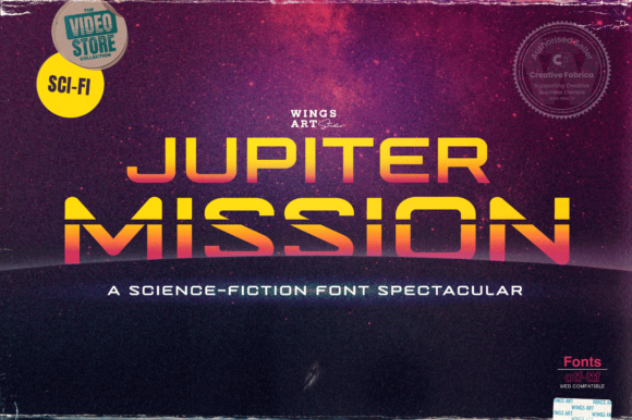 Jupiter Mission: A Futuristic Display Font for Modern Editorial Design