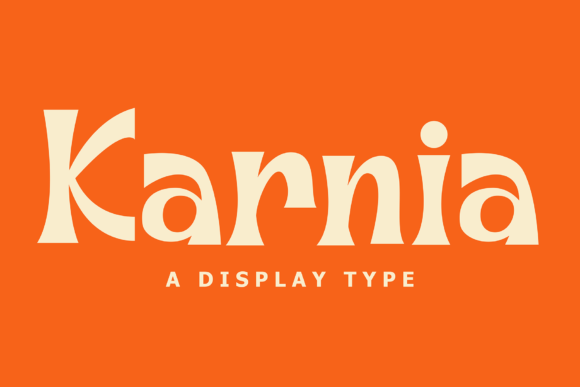 Karnia: A Bold Display Font for Modern Branding Projects