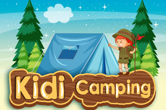 Kidi Camping: A Playful Display Font for Editorial Design