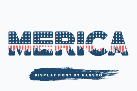 Merica: A Patriotic Display Font for Bold Web Design