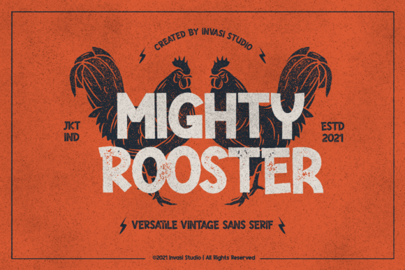 Mighty Rooster: A Bold Display Font for Business Branding