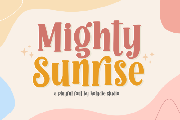 Mighty Sunrise: A Joyful Display Font for Web Design and Digital Brands