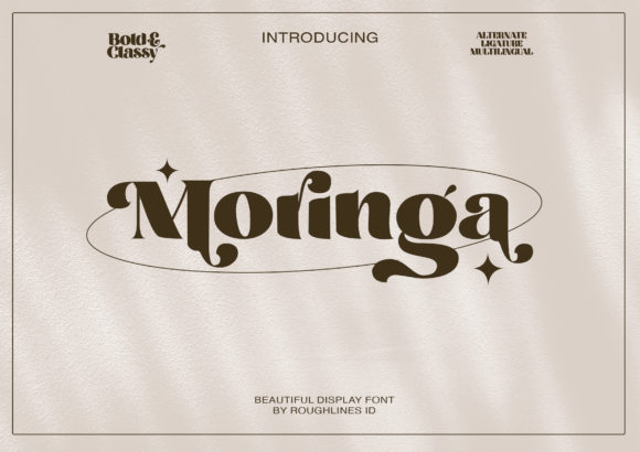 Moringa: A Trendy Display Font for Bold Campaigns
