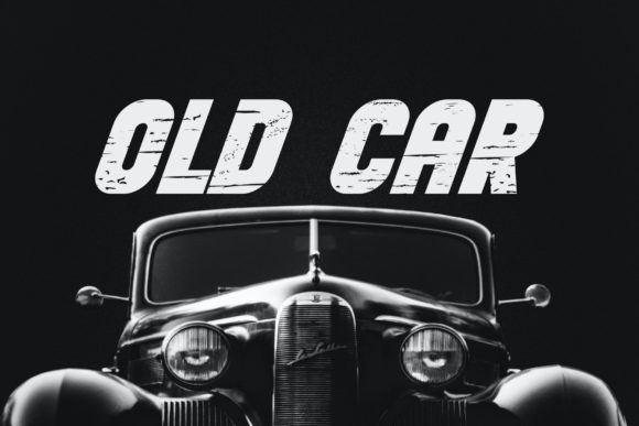 Old Car: A Bold Display Font for Editorial Impact
