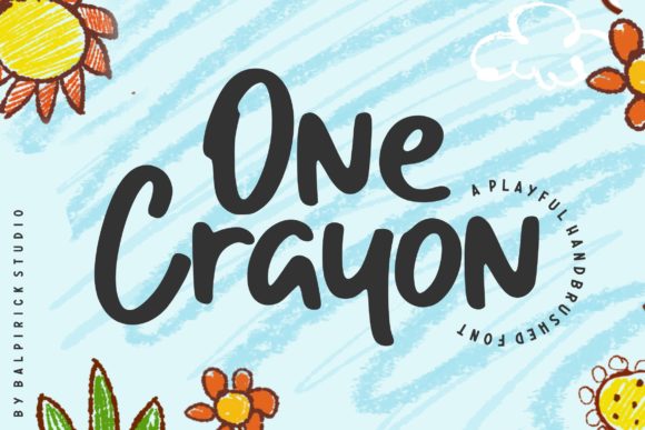 One Crayon: A Playful Display Font That Adds Personality to Business Branding