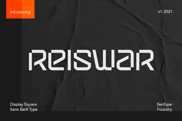 Reiswar: A Futuristic Display Font for Modern Web Design