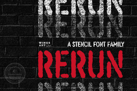 ReRun: A Bold Display Font for Modern Web Design Projects