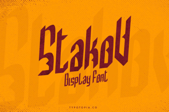 Stakov: A Bold Display Font for Modern Web Design and Digital Branding