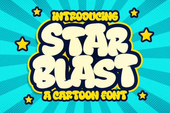 Star Blast: A Playful Display Font for Creative Branding Projects