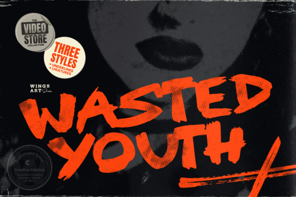 Wasted Youth: A Bold Display Font for Campaigns That Demand Attention