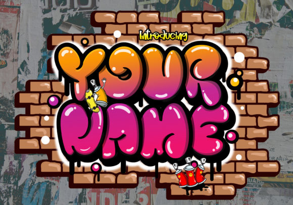 Your Name: A Graffiti-Styled Display Font That Elevates Urban Branding