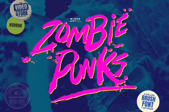 Zombie Punks: A Graffiti-Styled Display Font for Bold Brand Campaigns